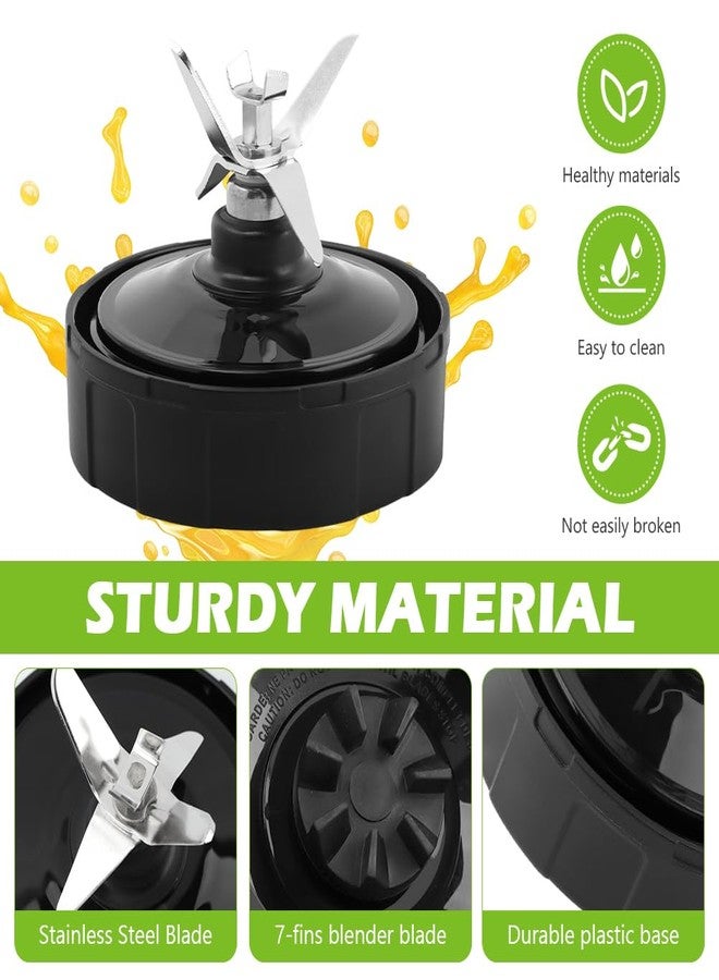 YBENWL 7-Fin Blender Replacement Parts, Blender Blade Compatible with Nin-ja BN401 BN751 BN801 BL480 BL640 NN100-30 BL2012 32oz 24oz 18oz Cup Nutri Blender Parts - Image 3